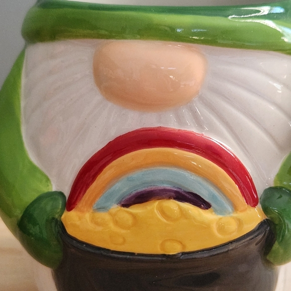 St. Patrick's Gnome With Rainbow and Pot of Gold Mug - Picture 6 of 11